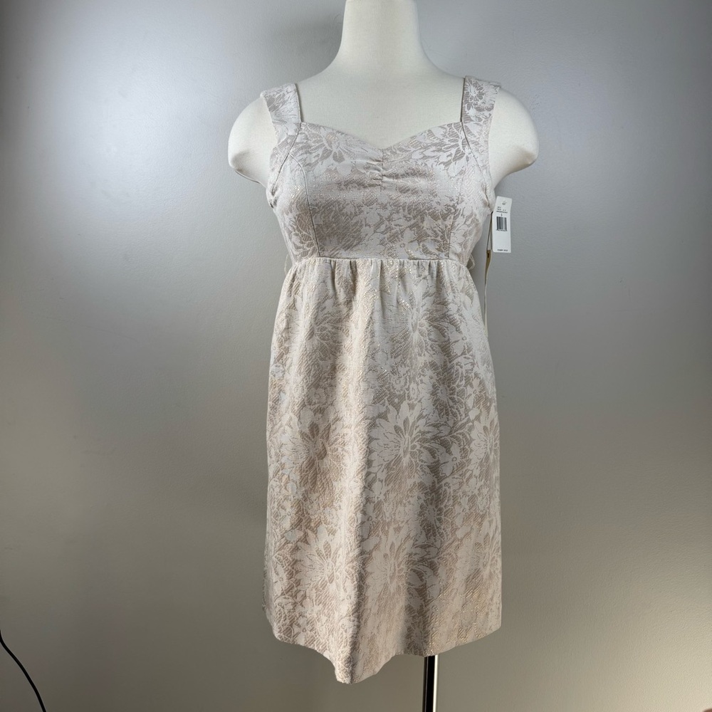 Guess Cream Floral Mini Dress Small NWT